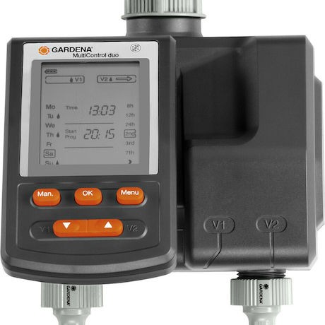 Gardena C2030 Duo Plus Προγραμματιστής Ποτίσματος Μπαταρίας 2 Στάσεων 1τμχ