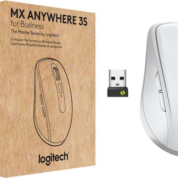 Logitech MX Anywhere 3S For Business Ασύρματο Ποντίκι Pale Gray