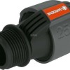 Gardena 02763-20 Σύνδεσμος Σωλήνων Ποτίσματος Κοχλιωτός με Αρσενικό Σπείρωμα 25.4mm Μαύρο