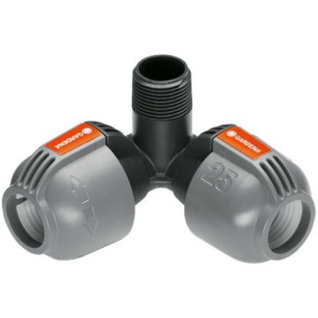 Gardena 02783-20 Γωνία Σωλήνων Ποτίσματος με Αρσενικό Σπείρωμα 19mm Μαύρο