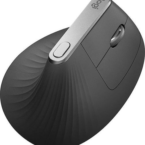 Logitech MX Vertical Ασύρματο & Ενσύρματο Εργονομικό Bluetooth Ποντίκι Μαύρο