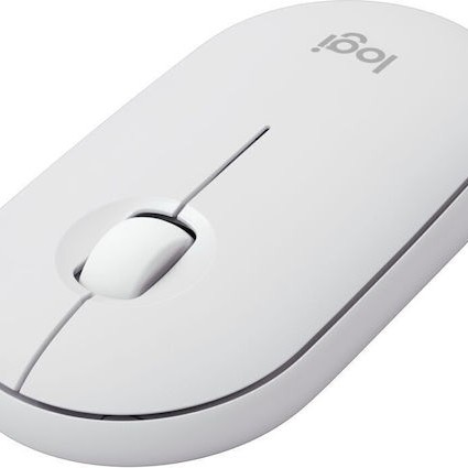 Logitech Pebble M350s Ασύρματο Bluetooth Ποντίκι White