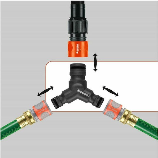 Gardena 02834-20 Διακλαδωτής 19mm Μαύρο