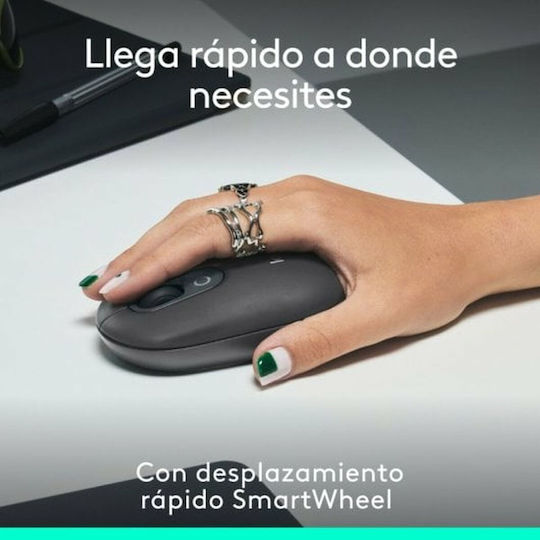 Logitech POP Emoji Ασύρματο Bluetooth Ποντίκι Graphite