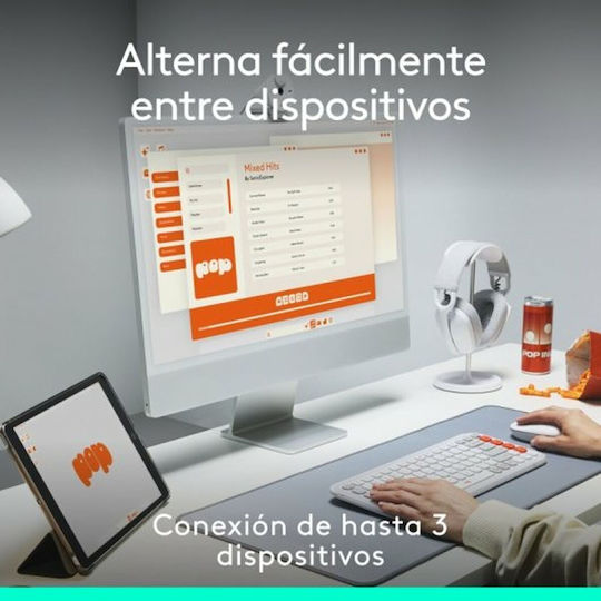 Logitech POP Emoji Ασύρματο Bluetooth Ποντίκι Graphite