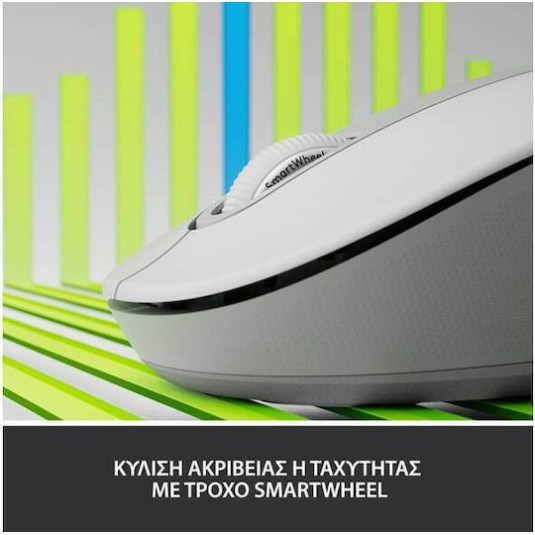 Logitech Signature M650 Ασύρματο Bluetooth Ποντίκι για Αριστερόχειρες Off-White