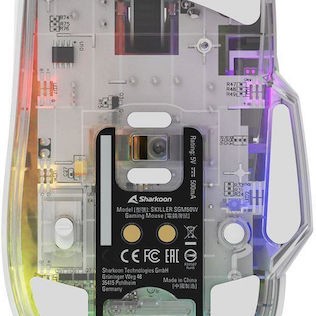 Sharkoon SGM50W Ασύρματο RGB Gaming Ποντίκι 6400 DPI Λευκό