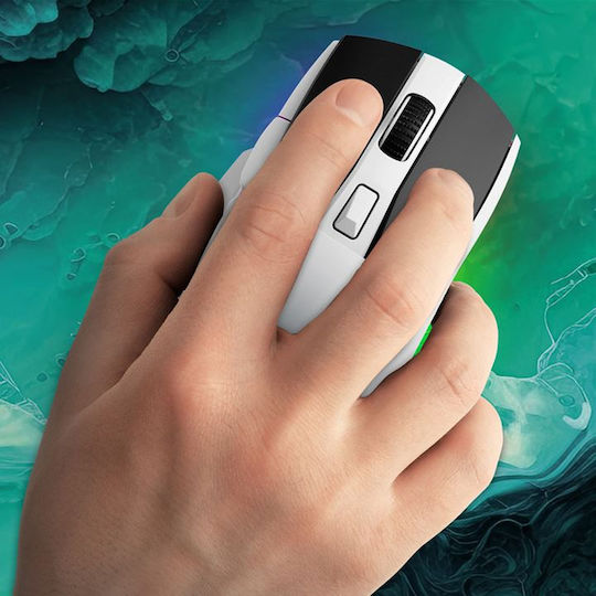 Sharkoon SGM50W Ασύρματο RGB Gaming Ποντίκι 6400 DPI Λευκό