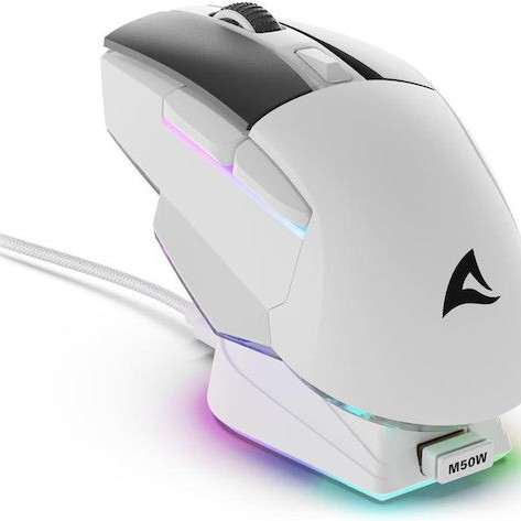 Sharkoon SGM50W Ασύρματο RGB Gaming Ποντίκι 6400 DPI Λευκό