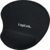 LogiLink GEL Mouse Pad 230mm με Στήριγμα καρπού Μαύρο
