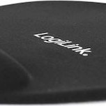 LogiLink GEL Mouse Pad 230mm με Στήριγμα καρπού Μαύρο