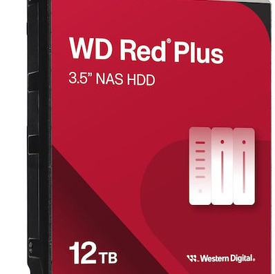 Western Digital Red Plus 12TB HDD Σκληρός Δίσκος 3.5