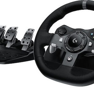 Logitech G920 Driving Force Τιμονιέρα με Πετάλια για XBOX One / PC με 900° Περιστροφής