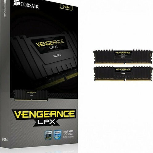 Corsair Vengeance LPX DDR4 16GB RAM με 2x8GB Modules και Ταχύτητα 2133 για Desktop