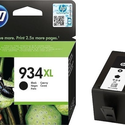 HP 934XL Γνήσιο Μελάνι Εκτυπωτή InkJet Μαύρο (C2P23AE)