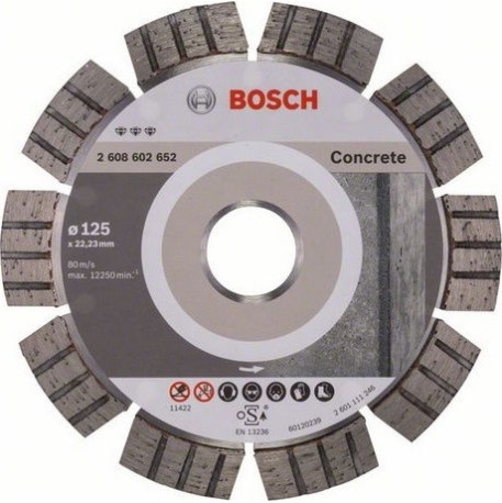 Bosch Δίσκος Κοπής Δομικών Υλικών 125mm 2608602652