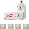 Lindy Port Blocker Usb (1 Key + 4 X Blocks) Orange (40453)