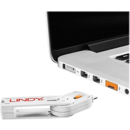 Lindy Port Blocker Usb (1 Key + 4 X Blocks) Orange (40453)