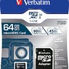 Verbatim Pro microSDXC 64GB Class 10 U3 UHS-I με αντάπτορα