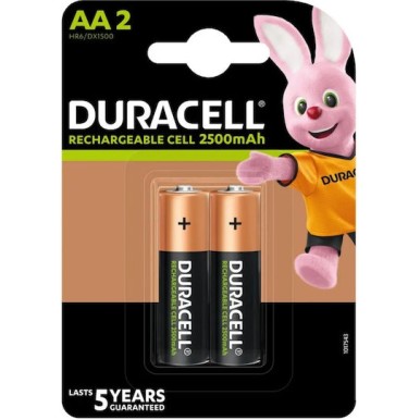 Duracell Επαναφορτιζόμενες Μπαταρίες AA Ni-MH 2500mAh 1.2V 2τμχ