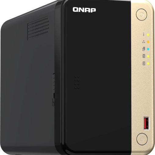 QNap TS-264 NAS Tower με 2 θέσεις για HDD/M.2/SSD και 2 θύρες Ethernet