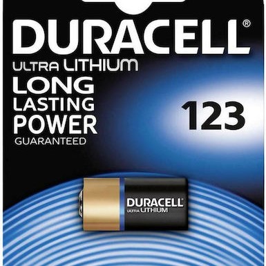 Duracell Ultra Μπαταρία Λιθίου CR123 3V 1τμχ