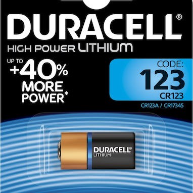 Duracell Ultra Μπαταρία Λιθίου CR123 3V 1τμχ