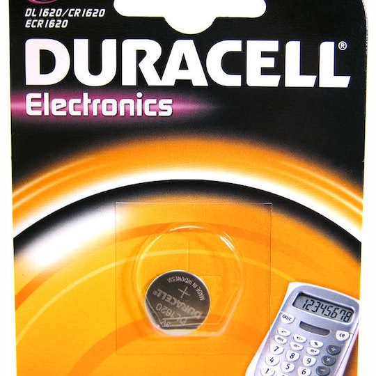 Duracell Electronics Μπαταρία Λιθίου Ρολογιών CR1620 3V 1τμχ