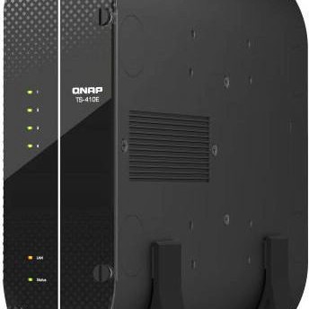 QNap TS-410E NAS Tower με 4 θέσεις για SSD και 2 θύρες Ethernet