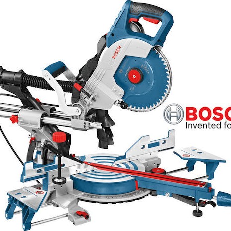 Bosch GCM 8 SDE Professional Φαλτσοπρίονο Ρεύματος Συρόμενο με Ισχύ 1600W, Δίσκο Κοπής Διαμέτρου 216mm & Ταχύτητα Κοπής 5000rpm