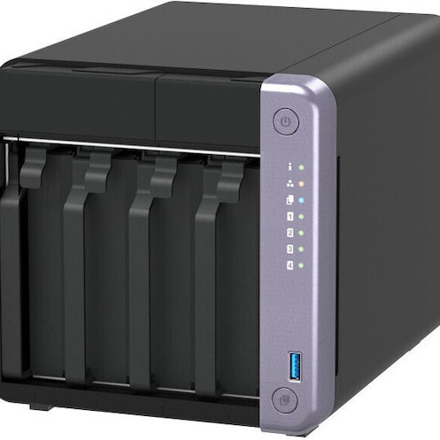 QNap TS-432X NAS Tower με 4 θέσεις για SSD και 2 θύρες Ethernet
