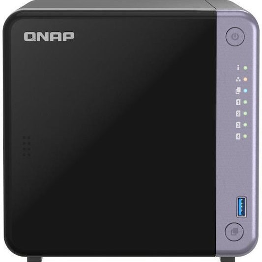 QNap TS-432X NAS Tower με 4 θέσεις για SSD και 2 θύρες Ethernet