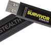 Corsair Flash Survivor Stealth 256GB USB 3.0 Stick Μαύρο