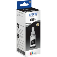 Epson 664 Γνήσιο Μελάνι Εκτυπωτή InkJet Μαύρο (C13T664140)