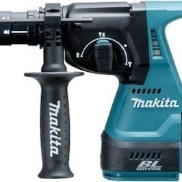 Makita Κρουστικό Σκαπτικό Πιστολέτο Μπαταρίας Brushless 18V 2x5Ah με Υποδοχή SDS Plus / Ταχείας