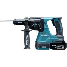 Makita Κρουστικό Σκαπτικό Πιστολέτο Μπαταρίας Brushless 18V 2x5Ah με Υποδοχή SDS Plus / Ταχείας