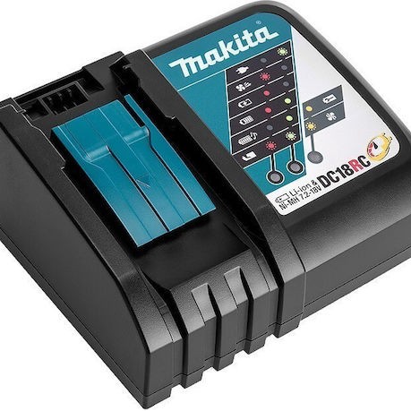 Makita Κρουστικό Σκαπτικό Πιστολέτο Μπαταρίας Brushless 18V 2x5Ah με Υποδοχή SDS Plus / Ταχείας