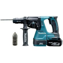 Makita Κρουστικό Σκαπτικό Πιστολέτο Μπαταρίας Brushless 18V 2x5Ah με Υποδοχή SDS Plus / Ταχείας