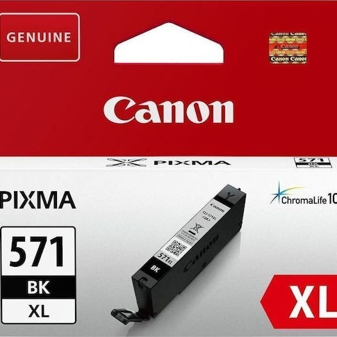 Canon CLI-571XL Γνήσιο Μελάνι Εκτυπωτή InkJet Μαύρο (0331C001)