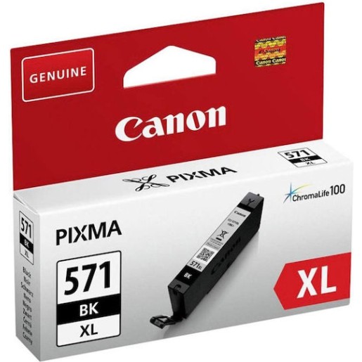 Canon CLI-571XL Γνήσιο Μελάνι Εκτυπωτή InkJet Μαύρο (0331C001)