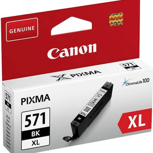 Canon CLI-571XL Γνήσιο Μελάνι Εκτυπωτή InkJet Μαύρο (0331C001)