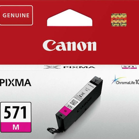 Canon CLI-571 Γνήσιο Μελάνι Εκτυπωτή InkJet Ματζέντα (0387C001)