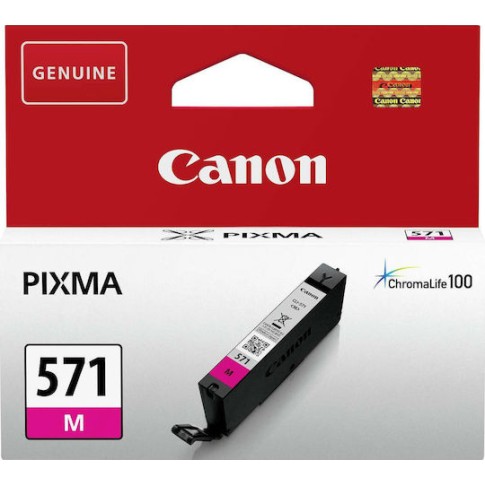 Canon CLI-571 Γνήσιο Μελάνι Εκτυπωτή InkJet Ματζέντα (0387C001)
