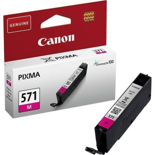 Canon CLI-571 Γνήσιο Μελάνι Εκτυπωτή InkJet Ματζέντα (0387C001)