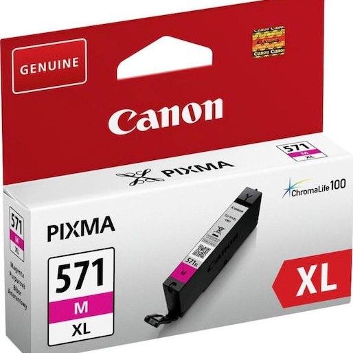 Canon CLI-571XL Γνήσιο Μελάνι Εκτυπωτή InkJet Ματζέντα (0333C001)