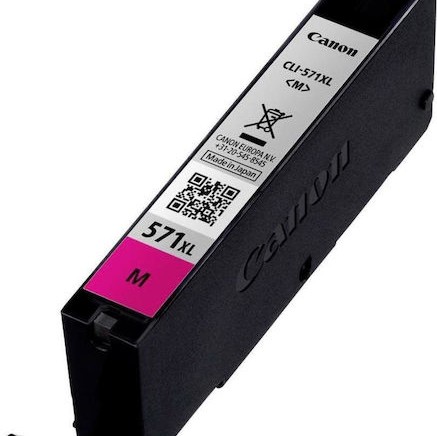 Canon CLI-571XL Γνήσιο Μελάνι Εκτυπωτή InkJet Ματζέντα (0333C001)