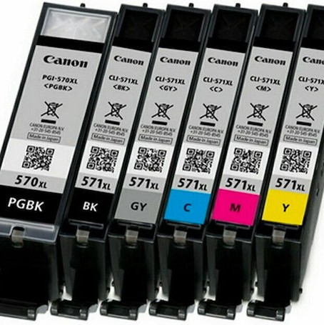 Canon CLI-571XL Γνήσιο Μελάνι Εκτυπωτή InkJet Ματζέντα (0333C001)
