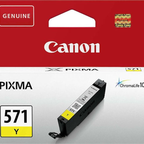 Canon CLI-571 Γνήσιο Μελάνι Εκτυπωτή InkJet Κίτρινο (0388C001)