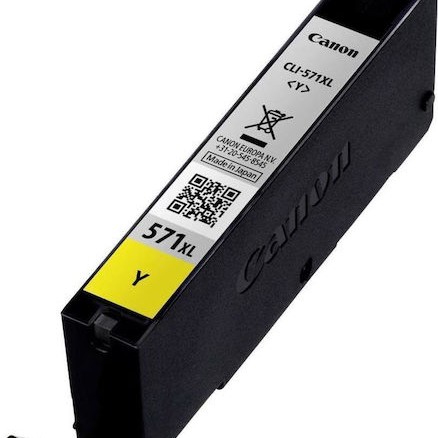 Canon CLI-571XL Γνήσιο Μελάνι Εκτυπωτή InkJet Κίτρινο (0334C001)