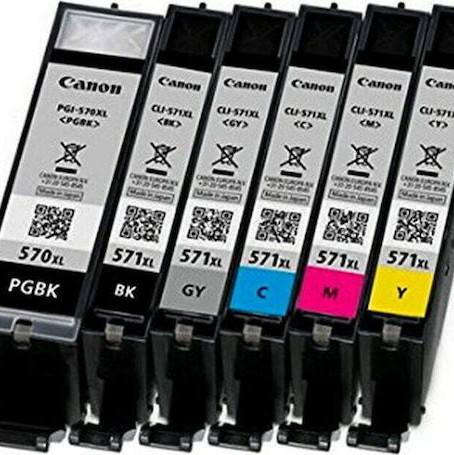 Canon CLI-571XL Γνήσιο Μελάνι Εκτυπωτή InkJet Κίτρινο (0334C001)